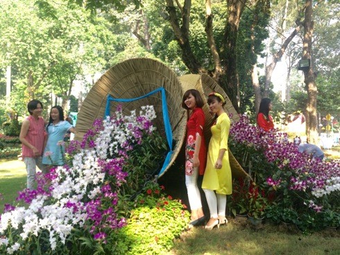 Blumenfestival zum Frühling in Ho Chi Minh Stadt
