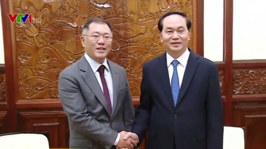 Staatspräsident trifft Vizevorsitzenden des südkoreanischen Konzerns Hyundai