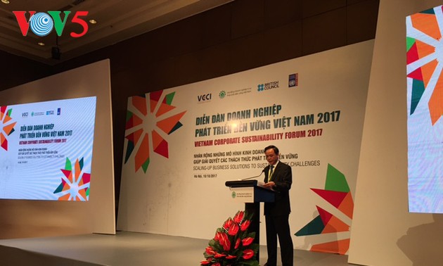 Unternehmensforum für nachhaltige Entwicklung 2017 in Hanoi eröffnet
