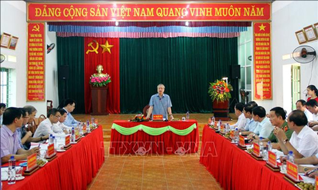 Vertreter des KPV-Sekretariats Tran Quoc Vuong forderte einen besseren Parteiaufbau in Thai Nguyen