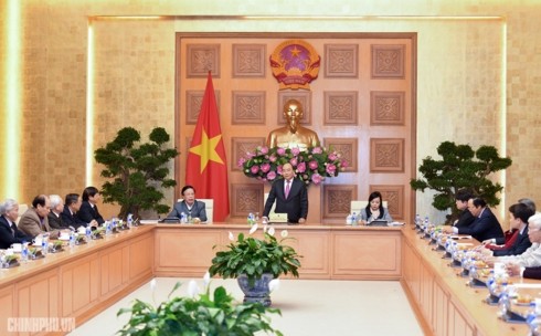 Premierminister Nguyen Xuan Phuc trifft Leitung des Verbands für Gemeinschaftsgesundheitserziehung
