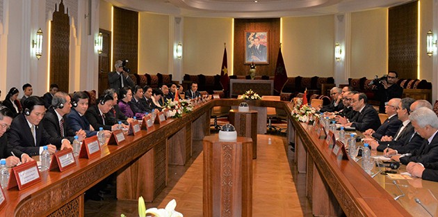 Präsident des Repräsentantenhauses Marokkos führt Gespräch mit Parlamentspräsidentin Nguyen Thi Kim Ngan