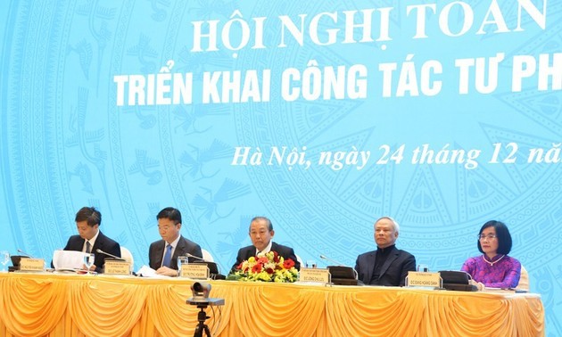 Vizepremierminister Truong Hoa Binh nimmt an Konferenz der Justizbehörde teil