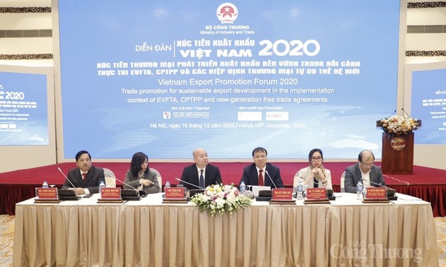 Exportvolumen der vietnamesischen Waren 2020 erzielt fast 270 US-Dollar