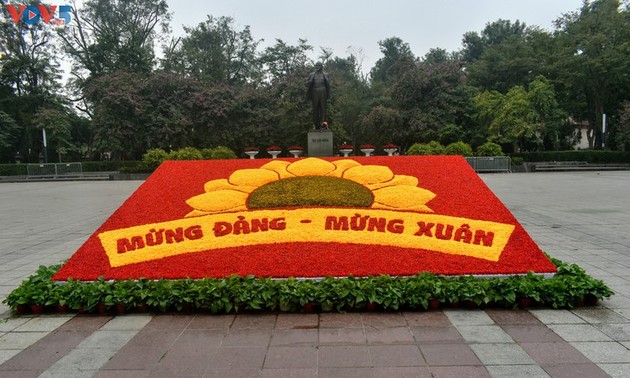 Hanoi wird für den 13. Parteitag bunt dekoriert