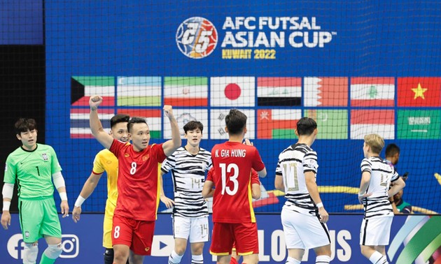 Vietnam führt die Gruppe D des Futsal Asian Cup 2022 nach dem Sieg über Südkorea an