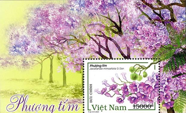 Ausgabe der Briefmarkenserie Palisanderholzbaum