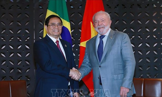  Premierminister Pham Minh Chinh trifft Staats- und Regierungschefs beim erweiterten G7-Gipfel