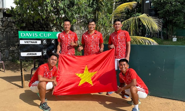 Vietnams Tennisteam ist bereit für Davis Cup-Qualifikationsrunde 2024 der Weltgruppe II