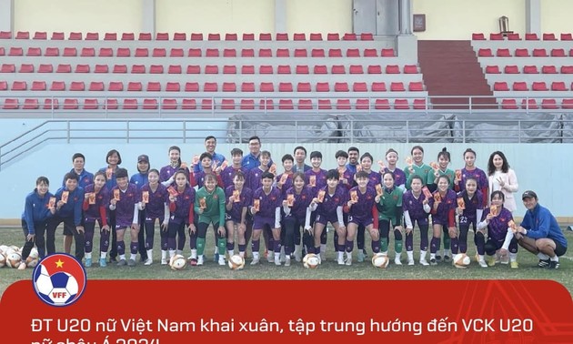 Vietnams U20-Fußball-Nationalmannschaft der Frauen beginnt Training im neuen Mondjahr