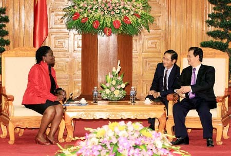 PM Nguyen Tan Dung menerima Direktur Nasional Bank Dunia di  Vietnam