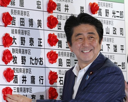 Koalisi yang berkuasa Jepang merebut mayoritas kursi dalam pemilu Majelis Tinggi