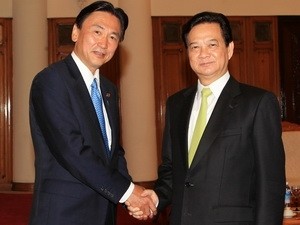 PM Nguyen Tan Dung menerima Ketua Komite Kepolisian Nasional Jepang, Keiji Furuya