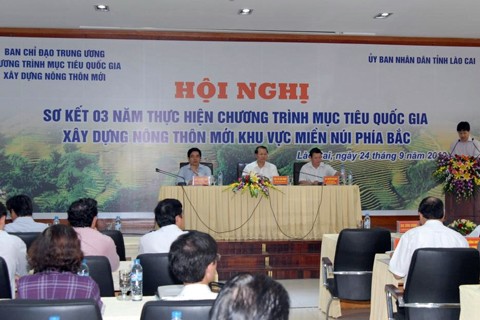 Evaluasi sementara 3 tahun pelaksanaan pembaruan pedesaan baru di berbagai provinsi pegunungan di Vietnam Utara