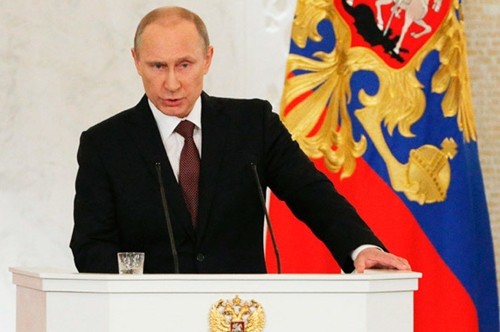 Presiden Rusia membacakan pesan istimewa tentang penggabungan Krimea ke dalam Rusia