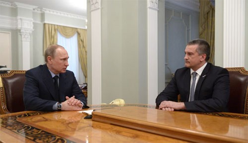 Presiden Rusia mengangkat para pemimpin Krimea dan Sevastopol