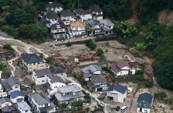 Jepang: jumlah korban dalam kasus tanah longsor meningkat drastis