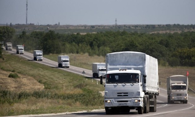 Rusia: Iringan kendaraan bantuan meninggalkan Ukraina dengan kontanier kosong