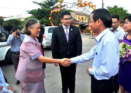 Putri Thailand, Maha Chakri Siridhom melakukan kunjungan kerja di provinsi Quang Nam