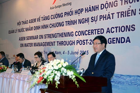 Vietnam selalu menghargai dan berkomitmen meningkatkan secara kuat kerjasama internasional dalam mengelola sumber air