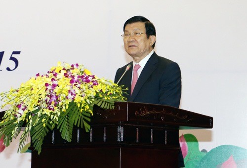 Presiden Vietnam, Truong Tan Sang menghadiri Kongres Kompetisi Patriotik dari instansi perencanaan, investasi dan statistik 
