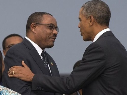 Presiden AS melakukan kunjungan resmi di Ethiopia
