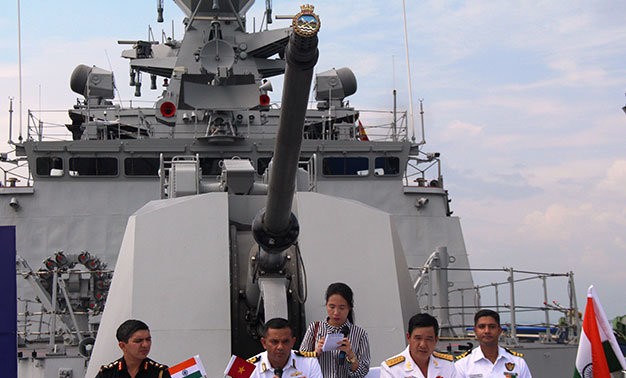 Kapal Angkatan Laut India mengunjungi kota Da Nang