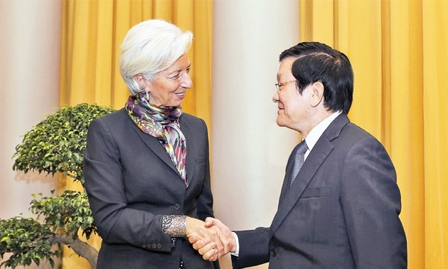 Presiden Vietnam, Truong Tan Sang menerima Presiden IMF