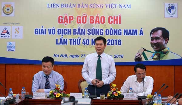 Kira-kira 300 atlet menghadiri Turnamen Menembak Asia Tenggara tahun 2016 di Vietnam