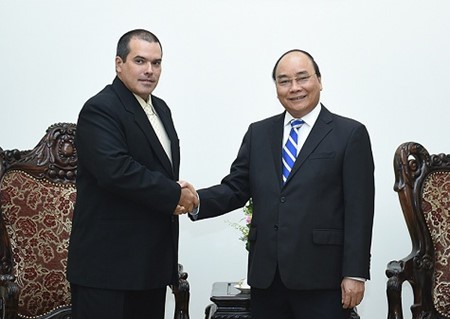 PM Vietnam, Nguyen Xuan Phuc menerima Presiden Kantor Berita Prensa Latina (Kuba)