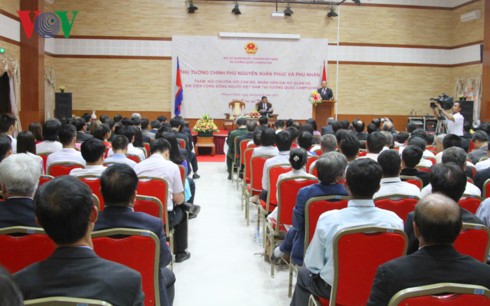 PM Vietnam, Nguyen Xuan Phuc melakukan ceramah di depan komunitas orang Vietnam di Kamboja