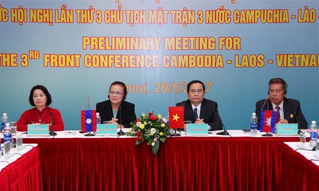 Konferensi Ketua Front Tanah Air tiga negara Vietnam-Laos-Kamboja akan diadakan pada bulan Juni di kota Hanoi
