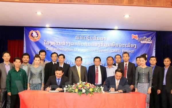 Usaha patungan telekomunikasi Laos-Vietnam membantu Laos membangun sistem manajemen kependudukan