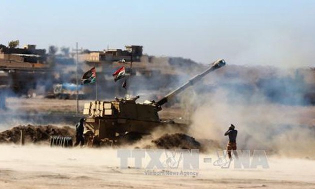 Tentara Irak maju memasuki benteng terakhir IS di bagian barat laut
