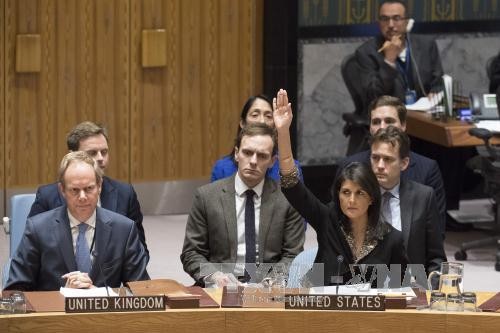 Reaksi terhadap veto AS tentang Resolusi DK PBB  tentang Yerusalem