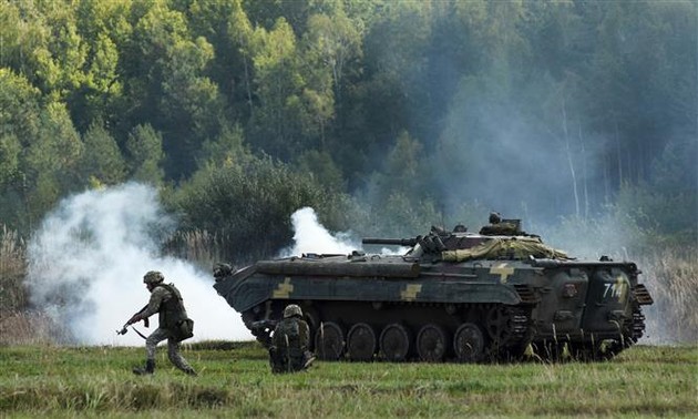 Ukraina mengadakan latihan perang gabungan dengan NATO