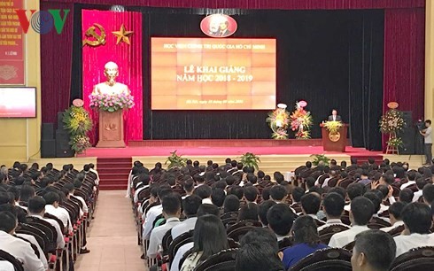 Akademi Politik Nasional Ho Chi Minh memulai tahun kuliah baru 2018-2019