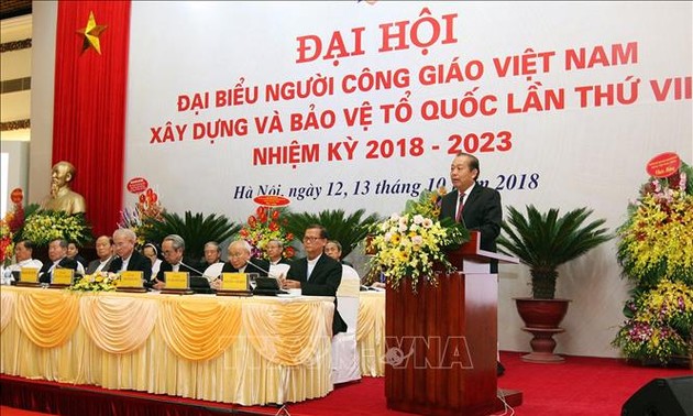 Pembukaan Kongres nasional ke-7 Umat Katolik Viet Nam membangun dan membela Tanah Air, masa bakti 2018-2023