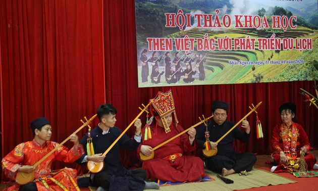 Lokakarya dengan tema Lagu Rakyat “Then” Viet Bac  dengan perkembangan pariwisata