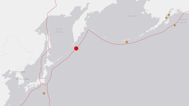 AS memperingatkan tsunami dari gempa bumi di lepas pantai kepulauan Kuril