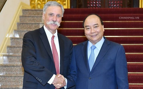 Prime Minister applauds cooperation between Hanoi and Formula One Group 