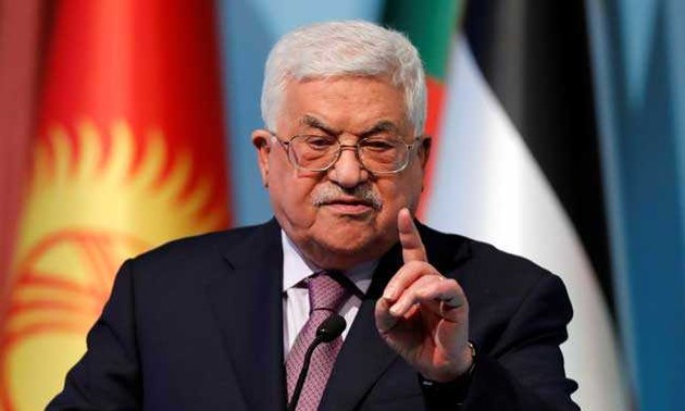 Palestinian leader urges for ending violence in Gaza