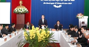 Вице-премьер Нгуен Тхиен Нян прибыл с рабочим визитом в провинцию Ханам