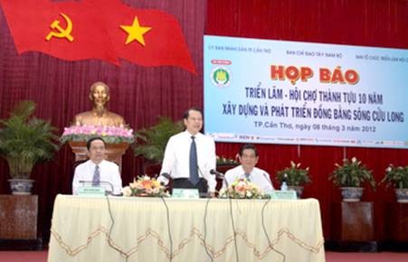 Пресс-конференция, посвященная выставке-ярмарке достижений дельты реки Меконг