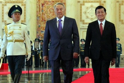 Президент Чыонг Тан Шанг находится в Казахстане с официальным визитом