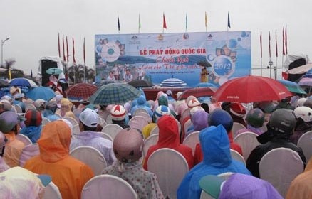 Церемония развертывания по всей стране кампании за более чистый мир-2012