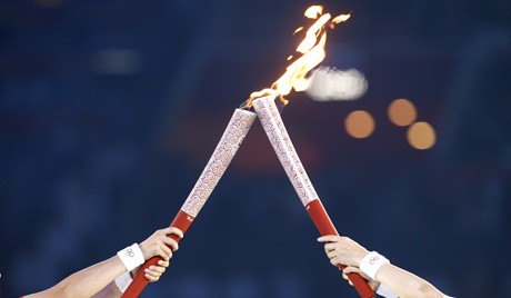 В России прошла презентация маршрута огня Олимпийских игр 2014 г.