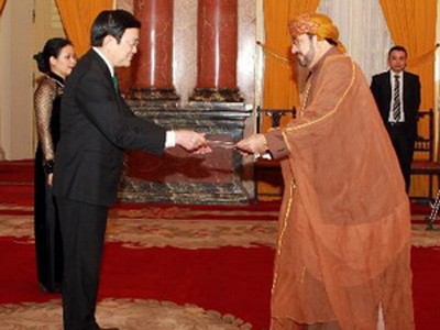 Президент Чыонг Тан Шанг принял верительные грамоты от ряда иностранных послов