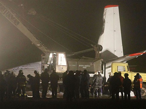 В Украине в результате крушения самолёта погибли не менее 5 человек