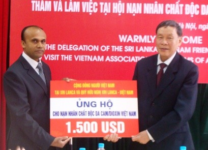 Община вьетнамцев в Шри-Ланке оказывает помощь жертвам «эйджен орандж»